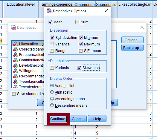 Descriptive optins