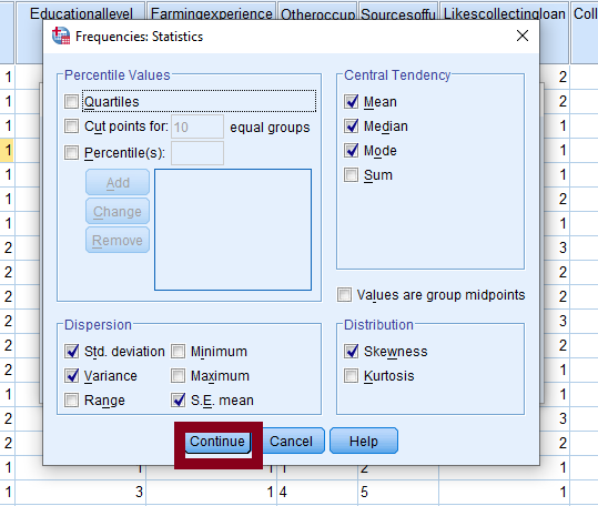 Frequency statistics