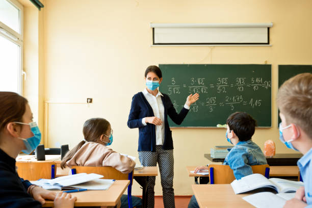 Teacher in class