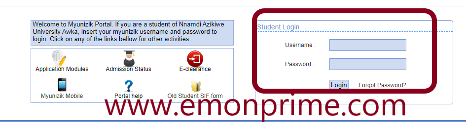 unizik portal platform