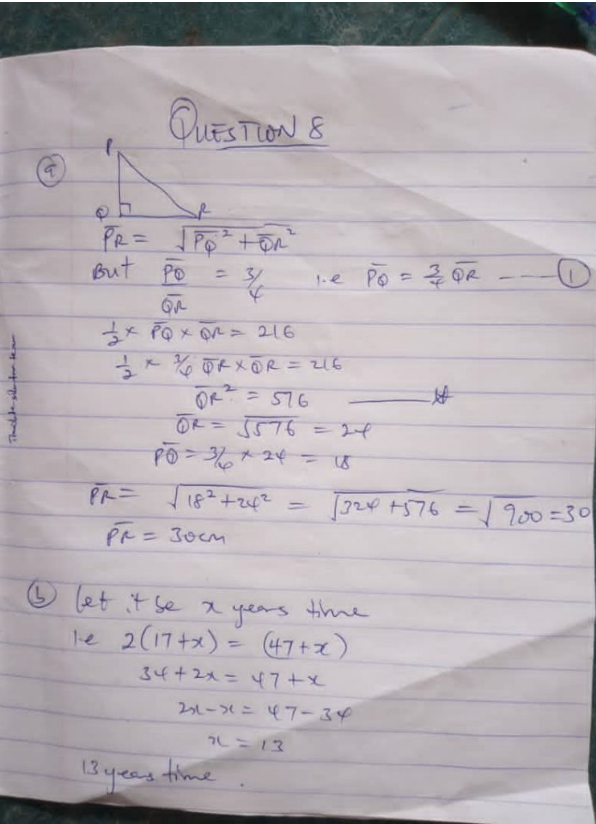 maths solution 8