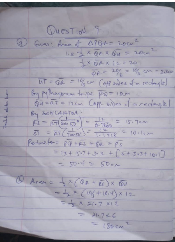 maths solution 9
