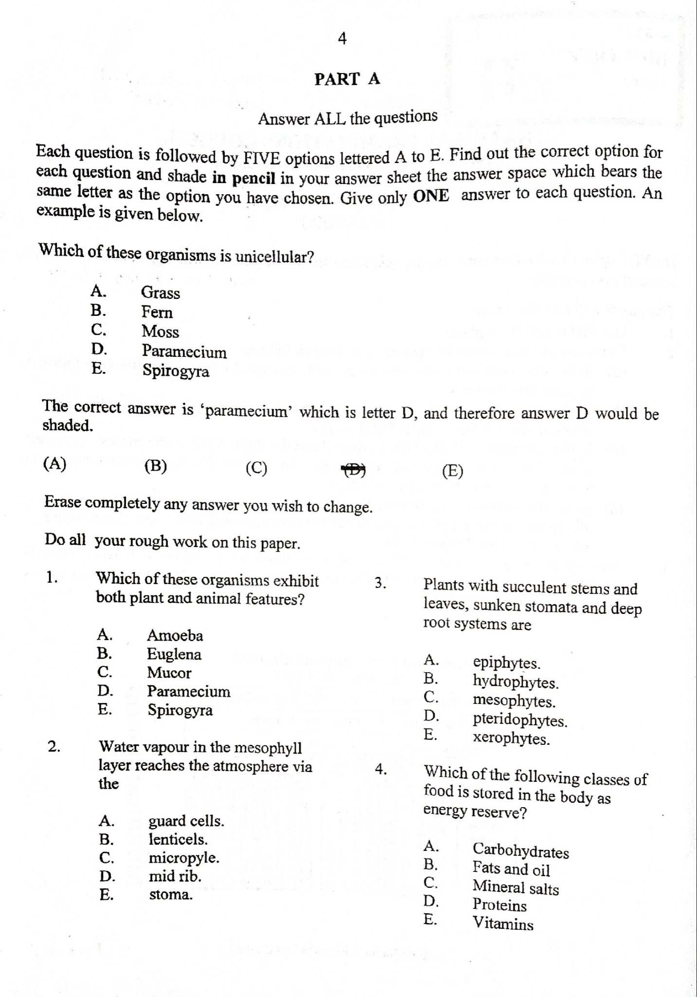 2023 neco biology essay questions and answers