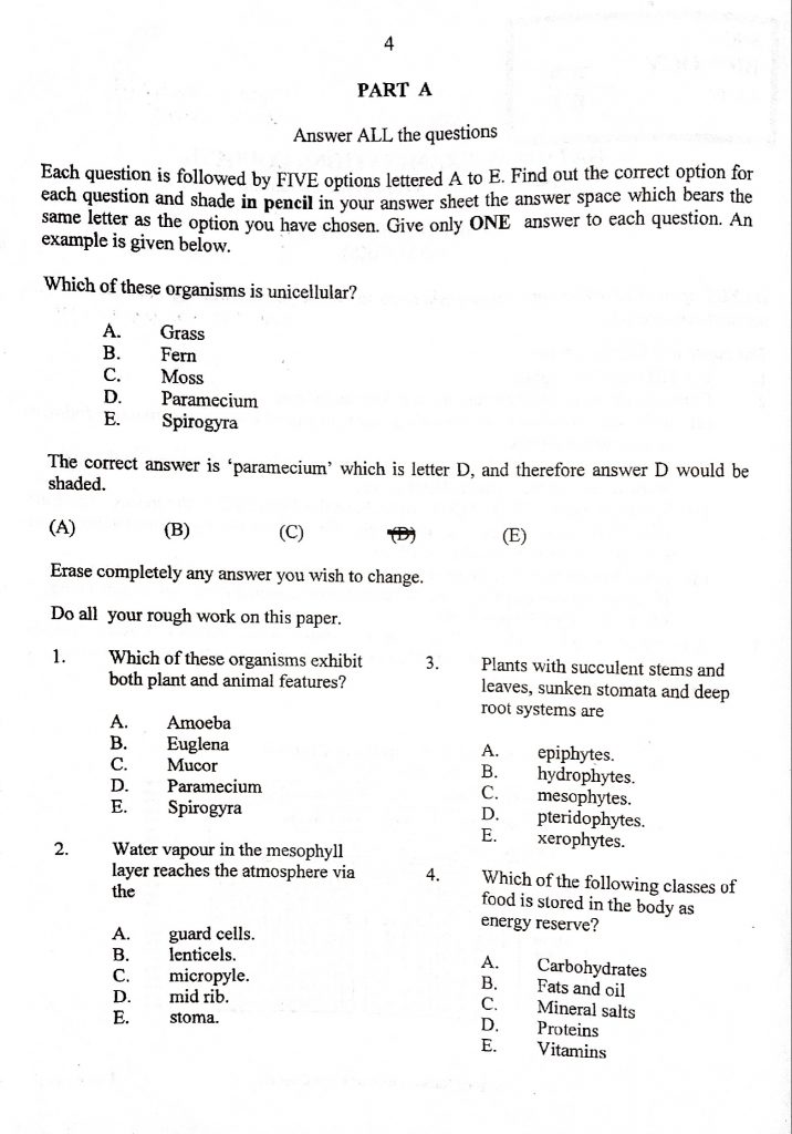 neco biology question paper