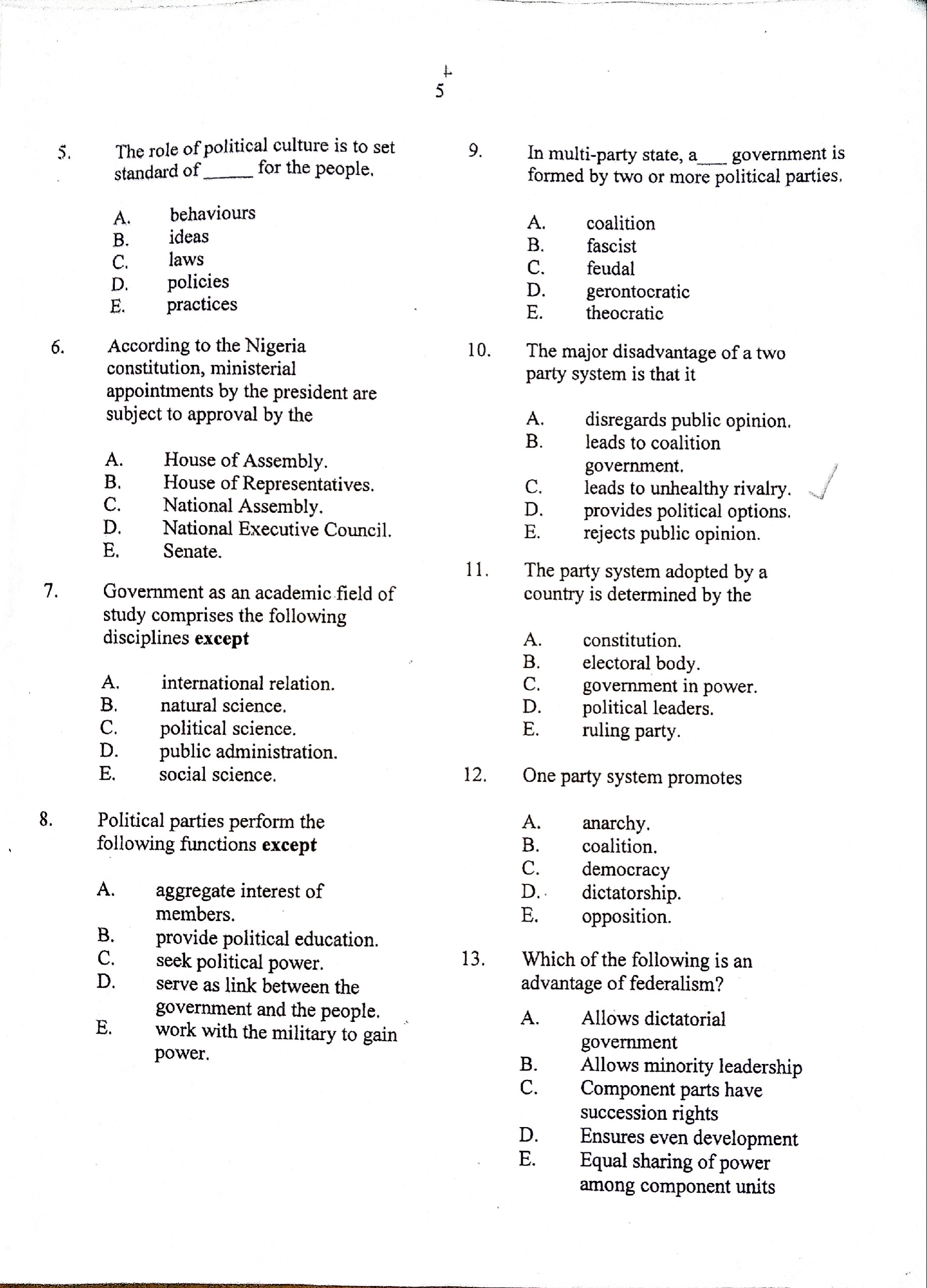 neco government essay answer 2021