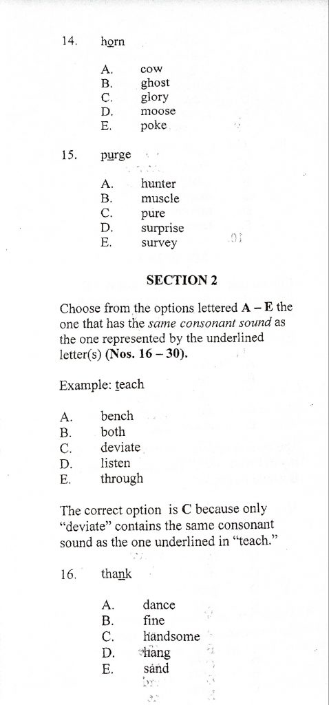 question paper 1