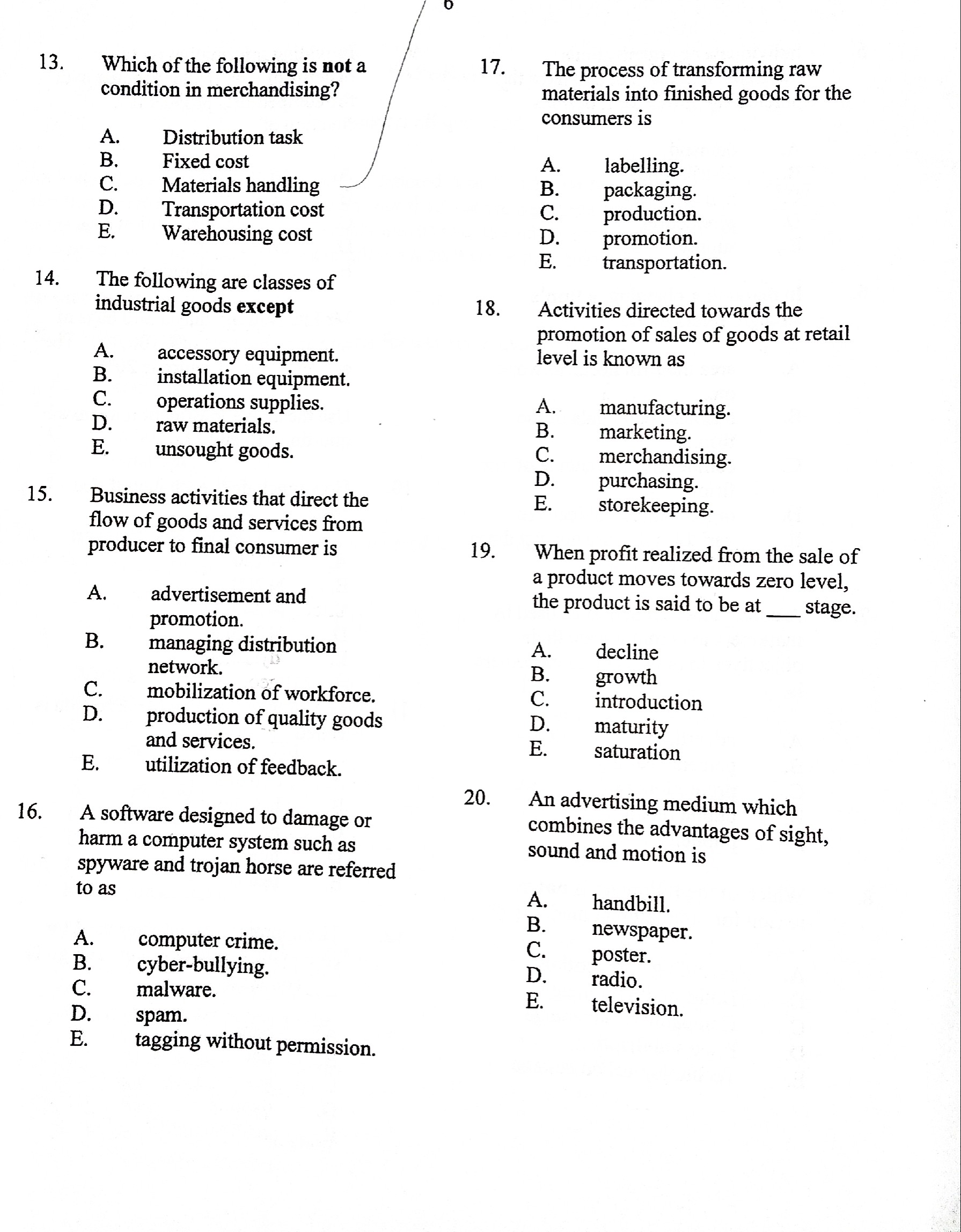 2022 neco marketing essay answer