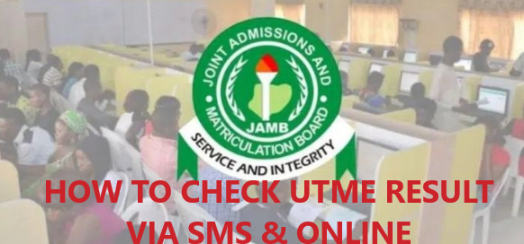 how to check utme result