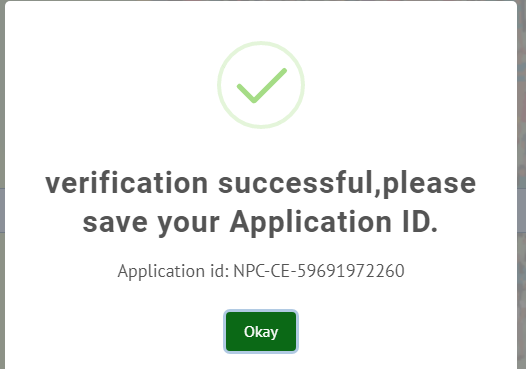 npc recruitment successful nin verification