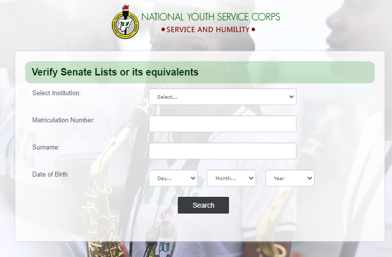 nysc senate list portal