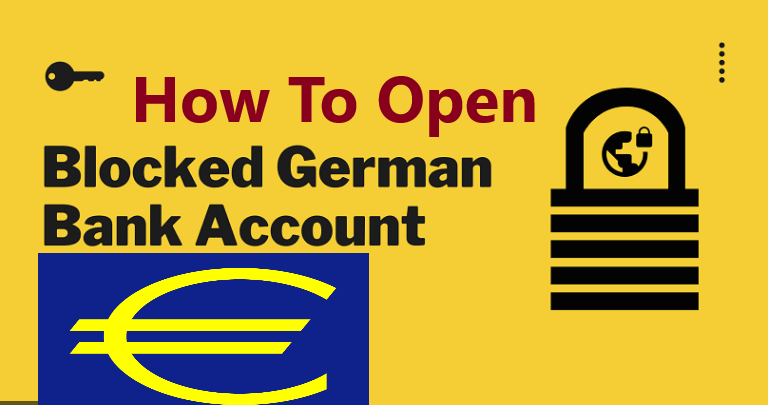 german blocked bank account