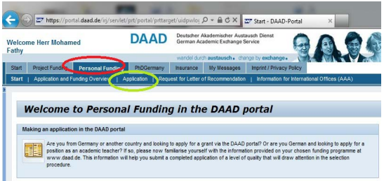 daad scholarship application