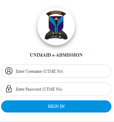 unimaid admission portal
