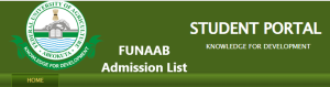 funaab admission portal
