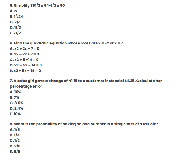 waec maths questions