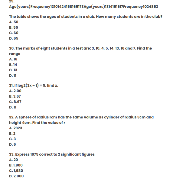 waec maths questions